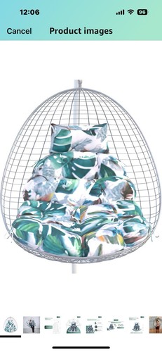Egg chair cushion hanging - egg,