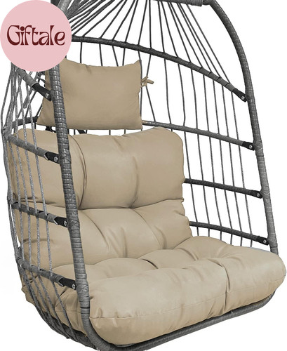 Outdoor hanging egg chair - hanging,