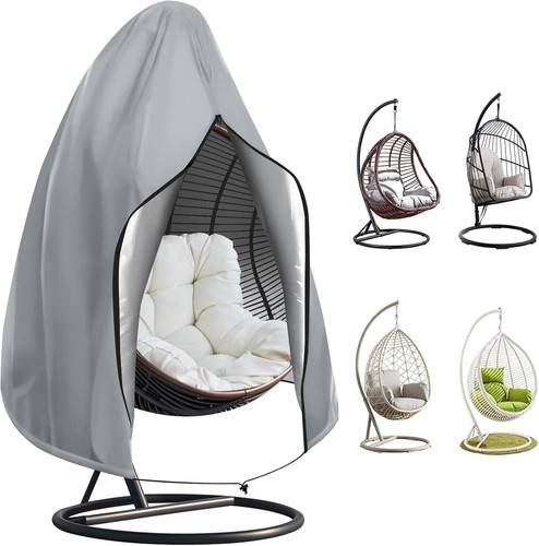 Patio hanging egg chair - chair, cover