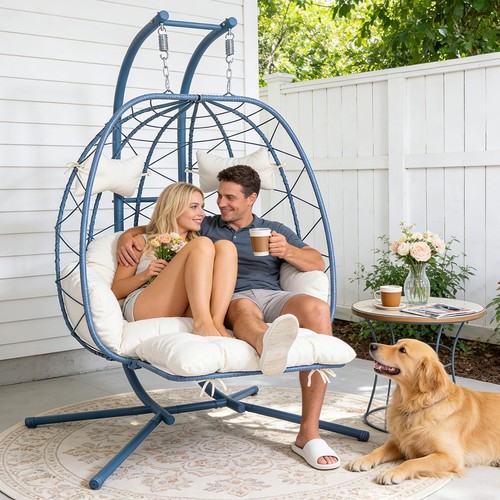 Double swing egg chair - double,
