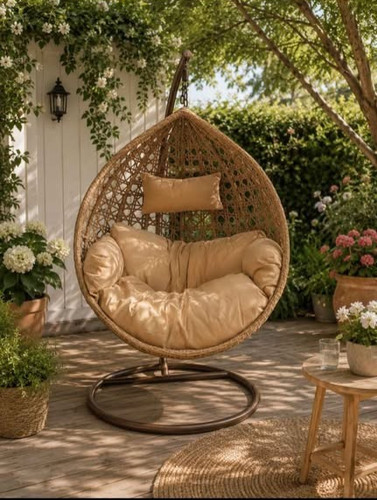 Luxury single rattan hanging - single,