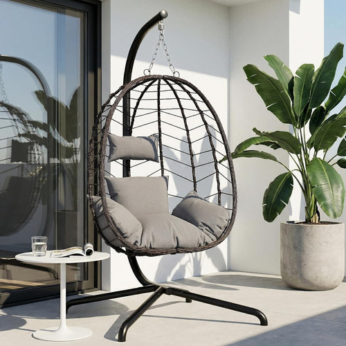 Hanging egg chair - hanging, stand