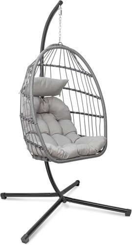 Hanging egg chair stand - w/,