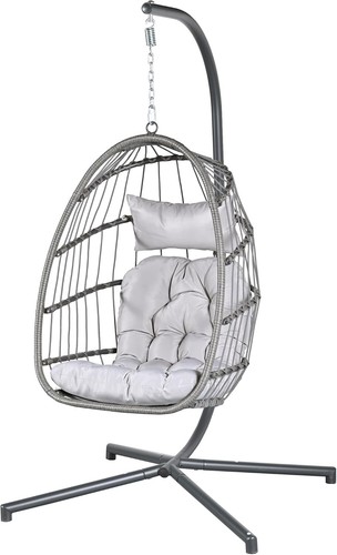 Egg hanging chair with stand - hanging,