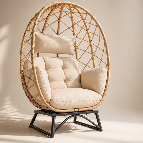 Oversized wicker egg - oversized,