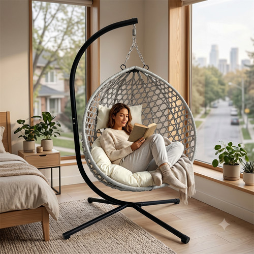 Foldable hanging egg chair - egg,