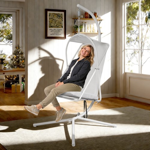 Hanging egg chair with stand - hanging,