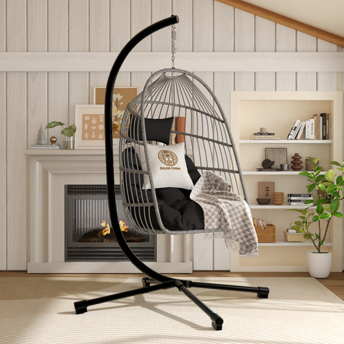 Foldable hanging egg chair - hanging,