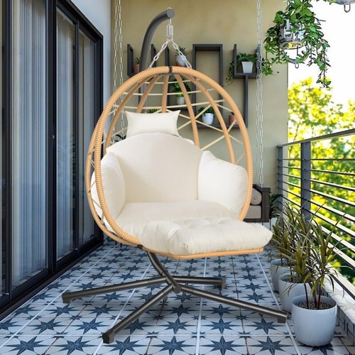 Hanging egg chair with stand - egg,