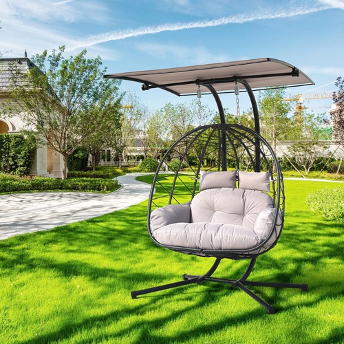 Double swing egg chair with - chair,